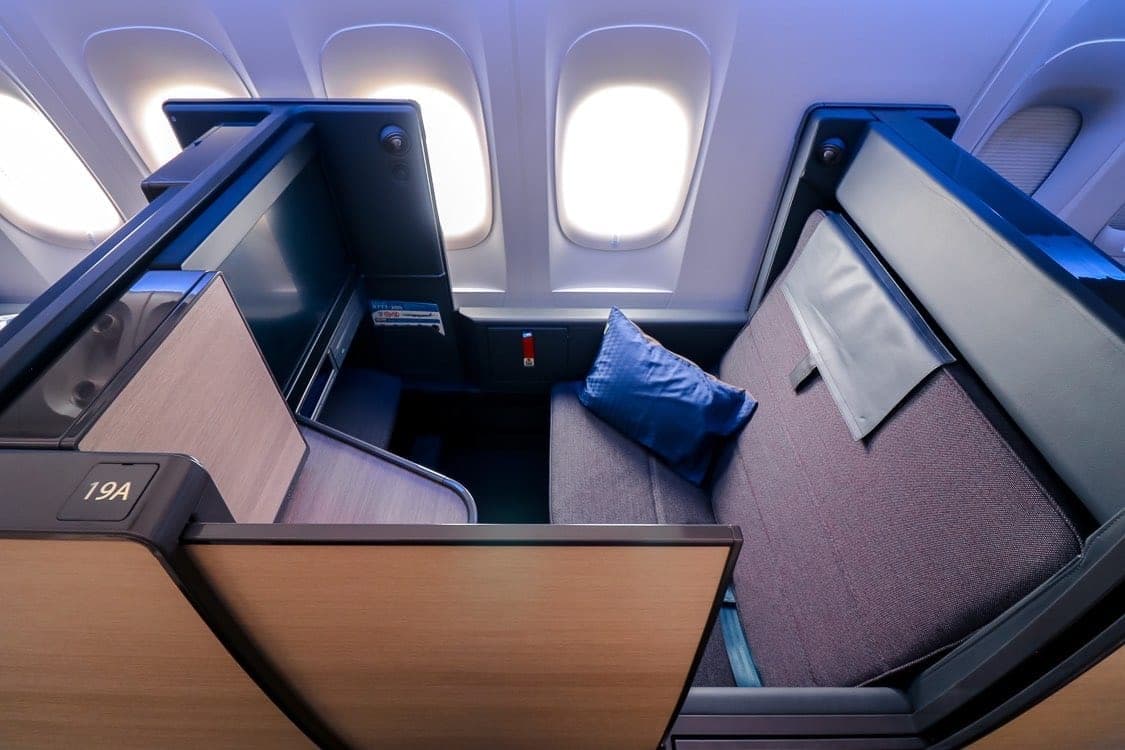 ANA business class cabin
